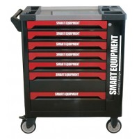 Įrankių vežimėlis 7 stalčių su 259 įrankiais